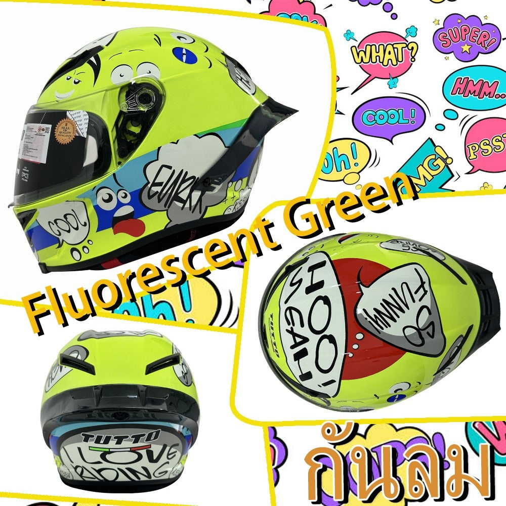 TUTTO K6 มีใบรับรอง CCC หมวกกันน็อคเต็มใบ สำหรับผู้ชายและผู้หญิง ใช้ได้ทั้ง4ฤดู