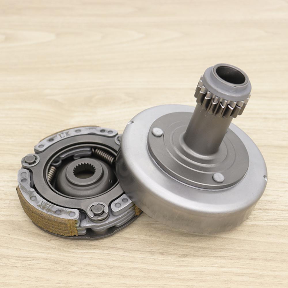 Clutch bell + 3-shoe clutch for Wave110i, Wave110i-old, Dream110i, Super Cub, Czi. Part number KWB.