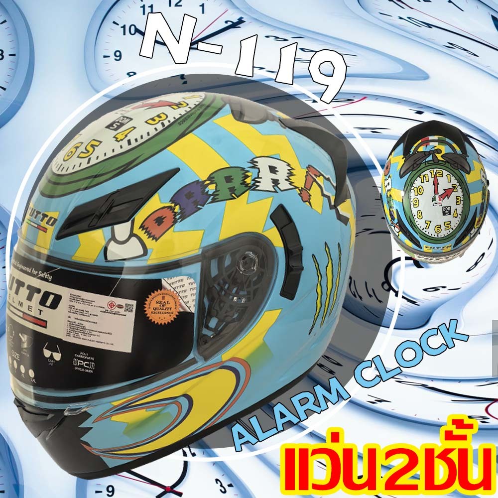 TUTTO K3 แถมฟรี3เด้ง มูลค่า700฿ หมวกกันน็อคเต็มใบ หมวกกันน๊อค รถจักรยานยนต์ แว่น2ชั้น ชิวใส TITS