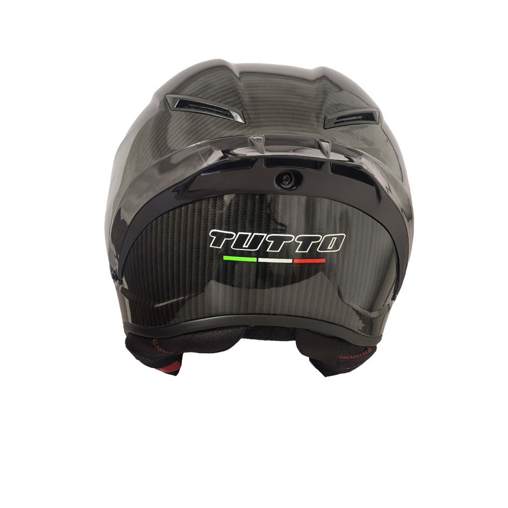 TUTTO K6 2025 Carbon Fiber Helmet | แถมฟรีชิวหน้า สปอยเลอร์ยาว หุ้มคาง