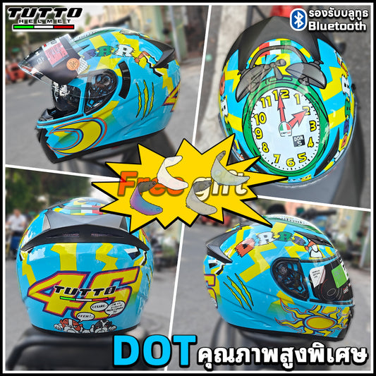 TUTTO K3 หมวกกันน็อคเต็มใบ แว่น2ชั้น | แถมฟรีชิวหน้า 200฿