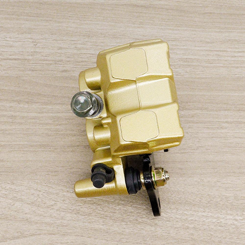 Front Brake Caliper for WAVE110 WAVE100 WAVE100-OLD WAVE100-S 2003, Gold / Lower Brake Pump for Wave110 with Bracket + Brake Pads