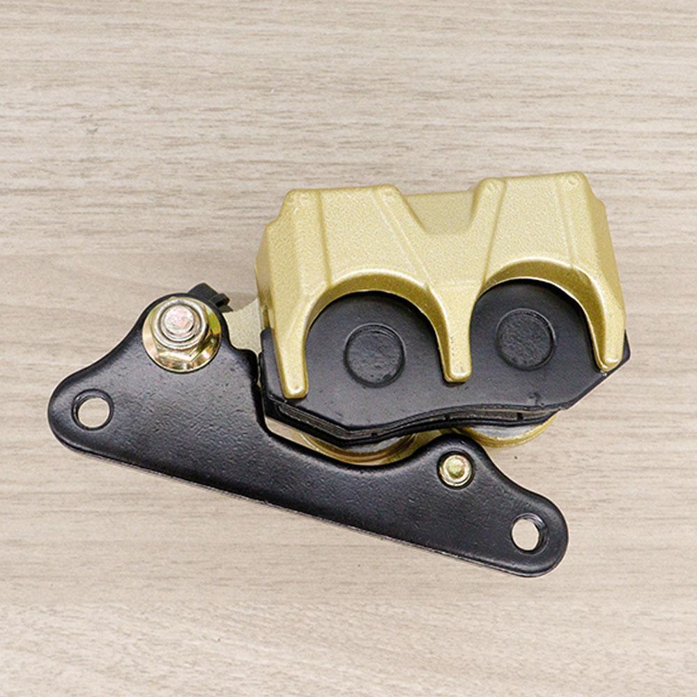 Front Brake Caliper for WAVE110 WAVE100 WAVE100-OLD WAVE100-S 2003, Gold / Lower Brake Pump for Wave110 with Bracket + Brake Pads