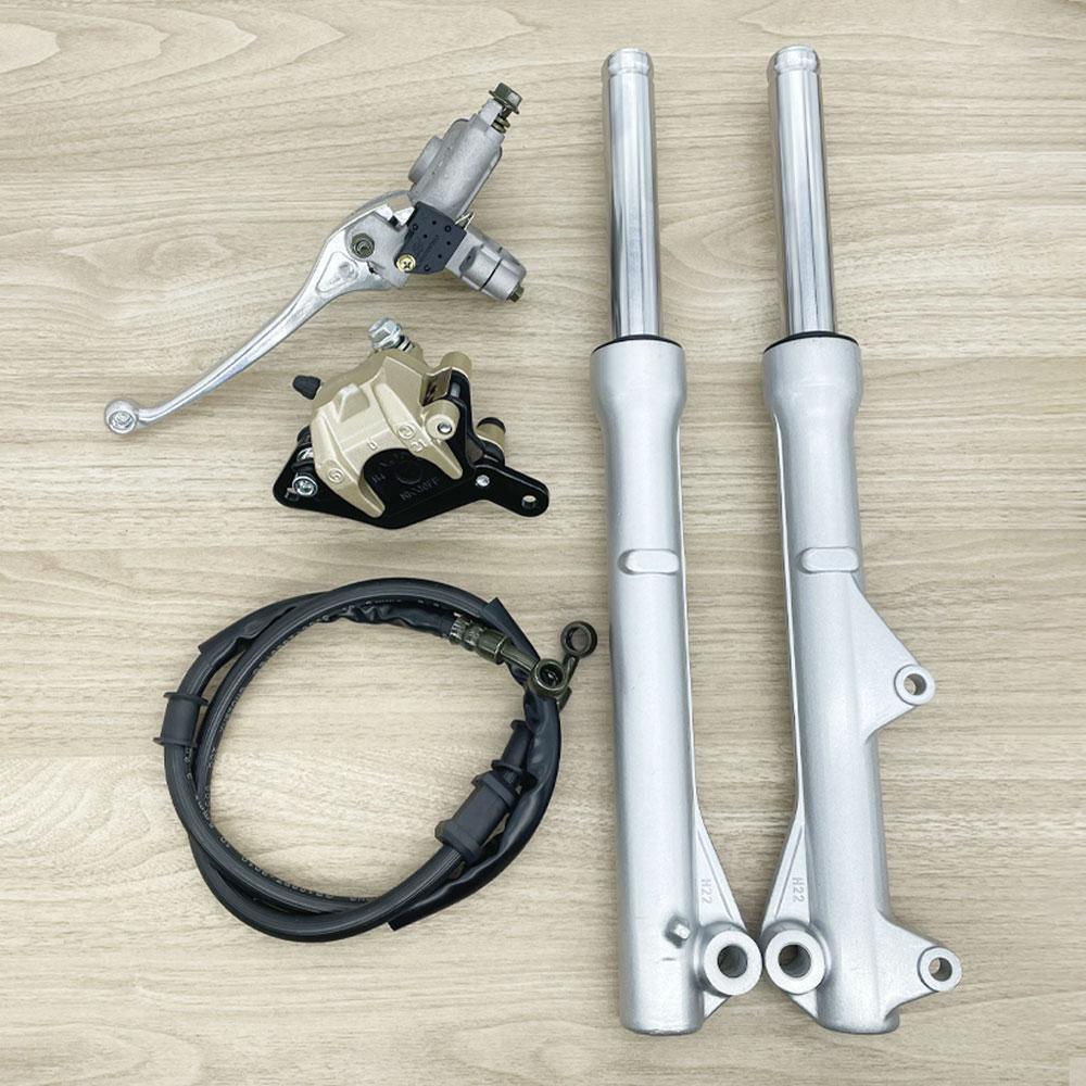 5-Piece Value Set: Front Shock Absorber Kit for Wave 110i/Wave 125i, OEM Front Disc Brake, Brake Line, Bottom Pump, and Top Pump for Wave 110i. 125i Disc Brake and Front Pump.