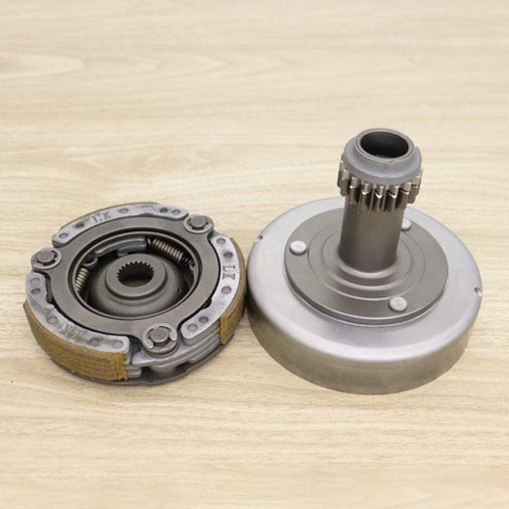 Clutch bell + 3-shoe clutch for Wave110i, Wave110i-old, Dream110i, Super Cub, Czi. Part number KWB.