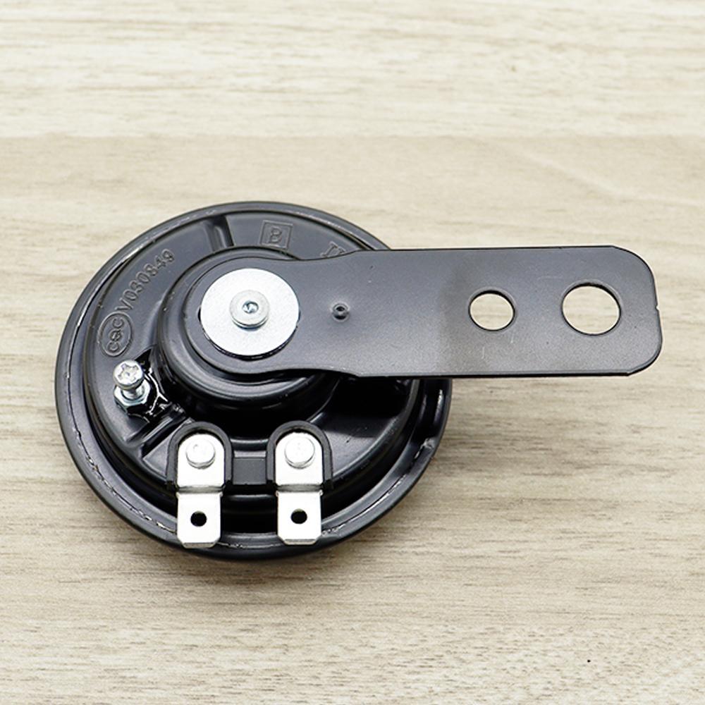 Motorcycle Horn 12V, 2-pin, Grade A. Fits all models. Standard horn (red). Ready to install. Great value for money.