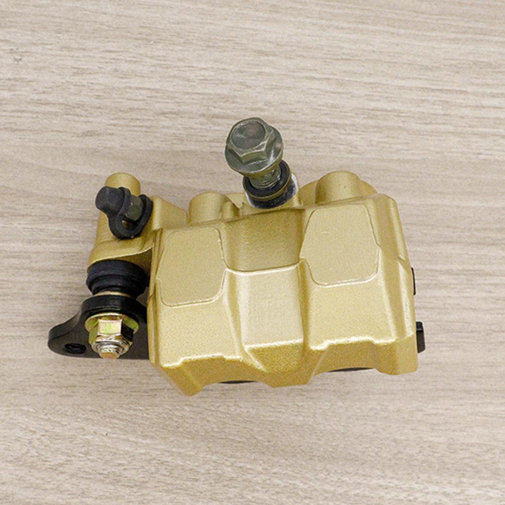 Front Brake Caliper for WAVE110 WAVE100 WAVE100-OLD WAVE100-S 2003, Gold / Lower Brake Pump for Wave110 with Bracket + Brake Pads
