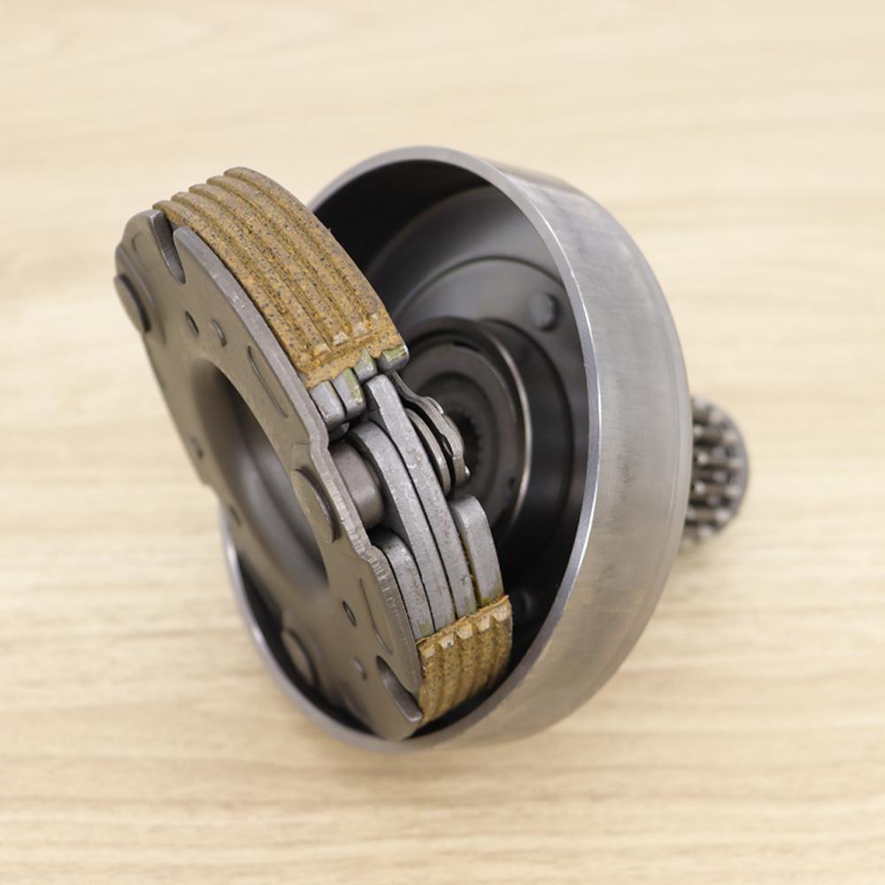 Clutch bell + 3-shoe clutch for Wave110i, Wave110i-old, Dream110i, Super Cub, Czi. Part number KWB.