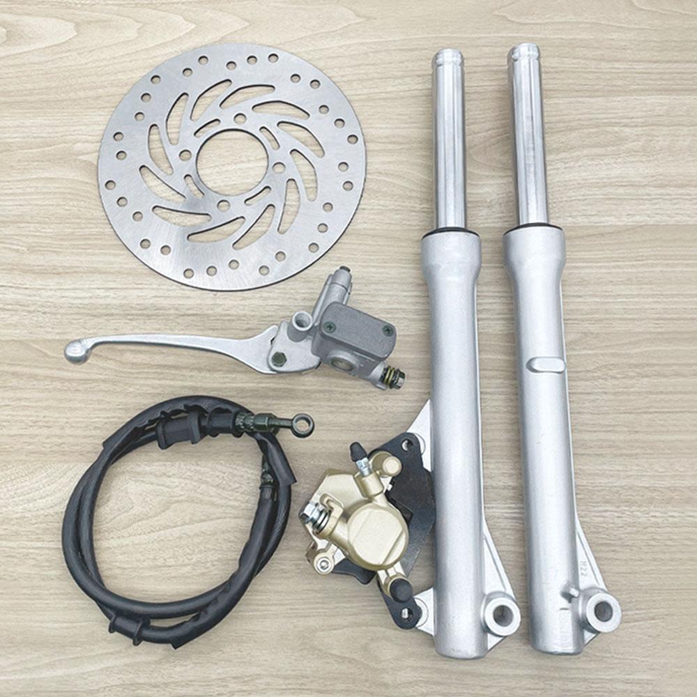 5-Piece Value Set: Front Shock Absorber Kit for Wave 110i/Wave 125i, OEM Front Disc Brake, Brake Line, Bottom Pump, and Top Pump for Wave 110i. 125i Disc Brake and Front Pump.