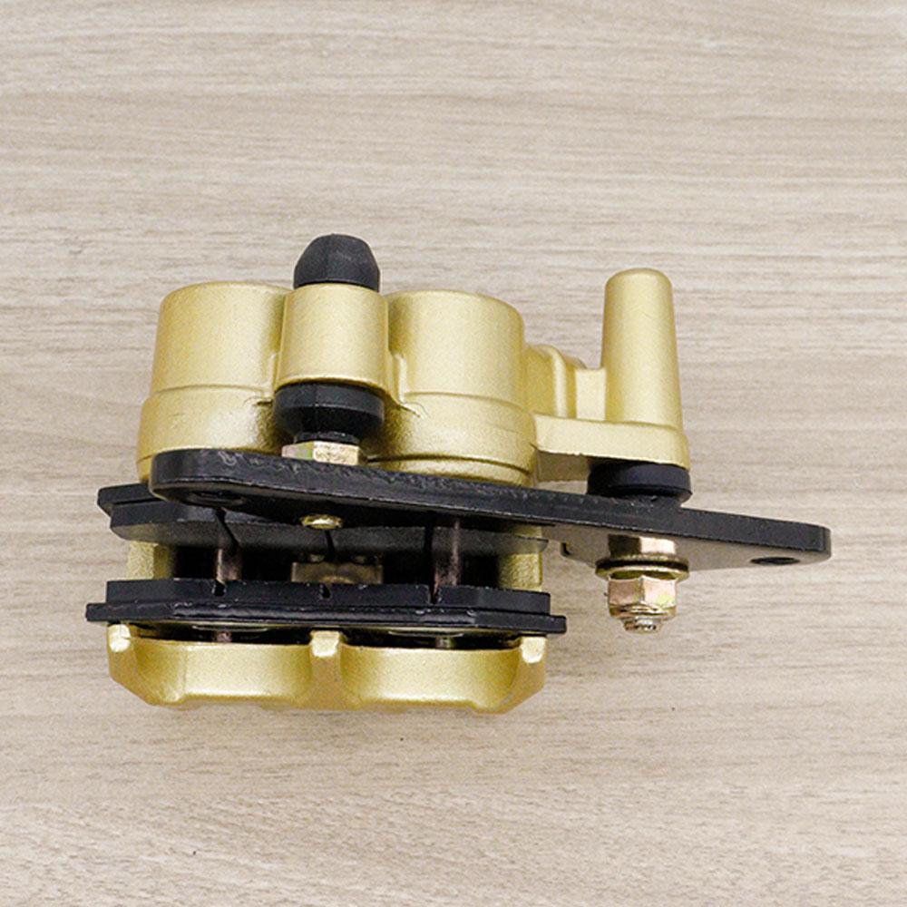 Front Brake Caliper for WAVE110 WAVE100 WAVE100-OLD WAVE100-S 2003, Gold / Lower Brake Pump for Wave110 with Bracket + Brake Pads