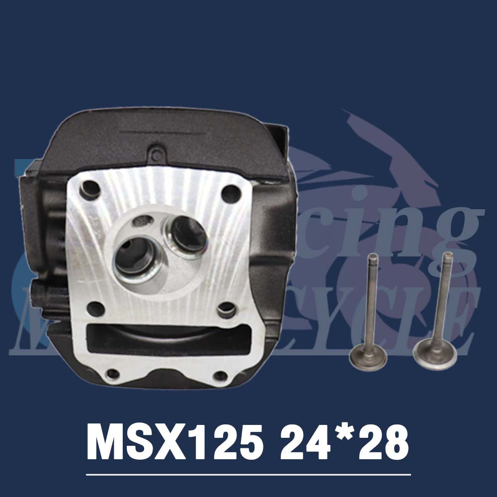 ฝาสูบMSX125 ไอเสีย มีวาล์ว 24/28 26/30 STD 3ขนาดให้เลือก สินค้ามาตรฐาน
