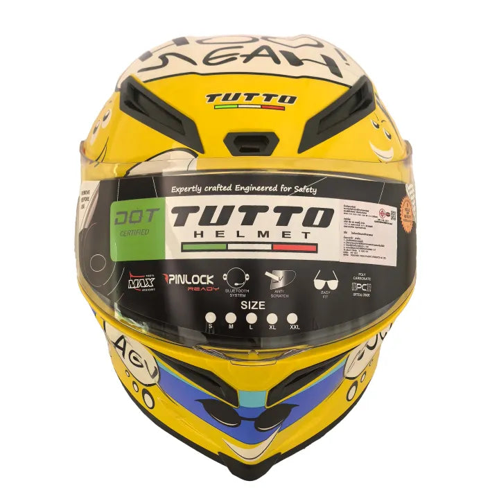 TUTTO K6 หมวกกันน็อคเต็มใบ ขายดี ออกแบบสำหรับผู้หญิง แข็งแรง สวมใส่สบาย แถมฟรี3เด้ง
